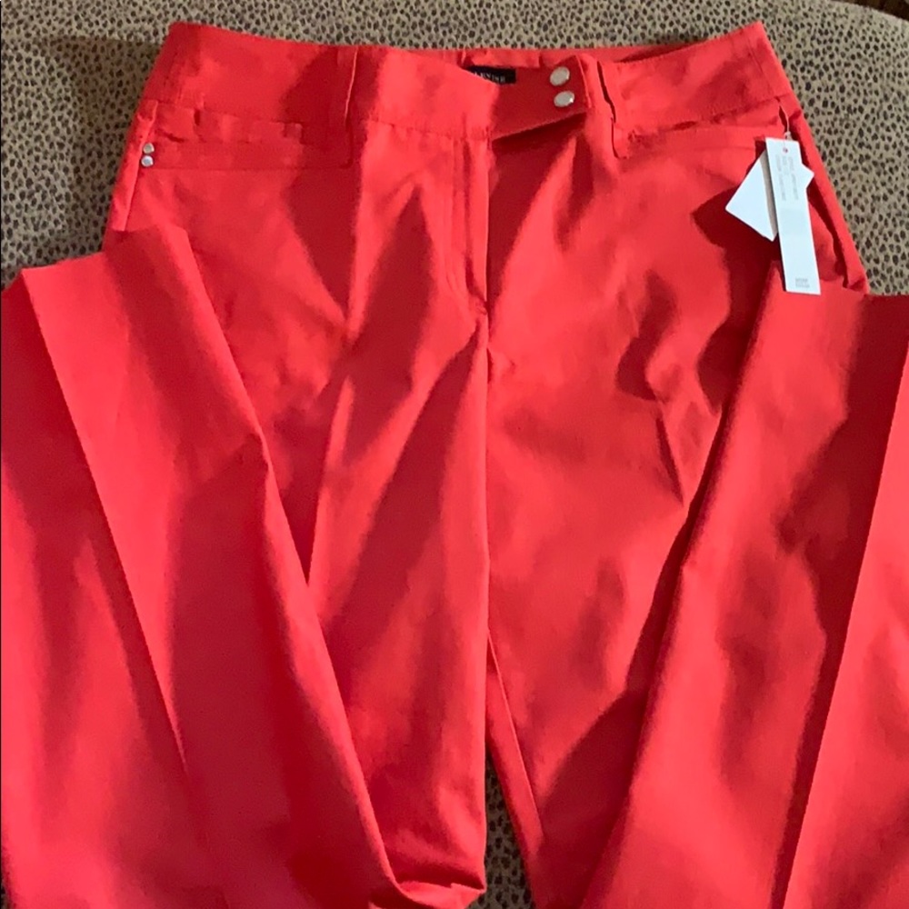 Tomato red slacks